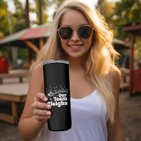 Our Team Sleighs Christmas Matching Group Skinny Tumbler Office Team - Wonder Print Shop