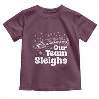 Our Team Sleighs Christmas Matching Group Toddler T Shirt Office Team - Wonder Print Shop