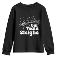 Our Team Sleighs Christmas Matching Group Youth Sweatshirt Office Team - Wonder Print Shop