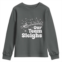 Our Team Sleighs Christmas Matching Group Youth Sweatshirt Office Team - Wonder Print Shop