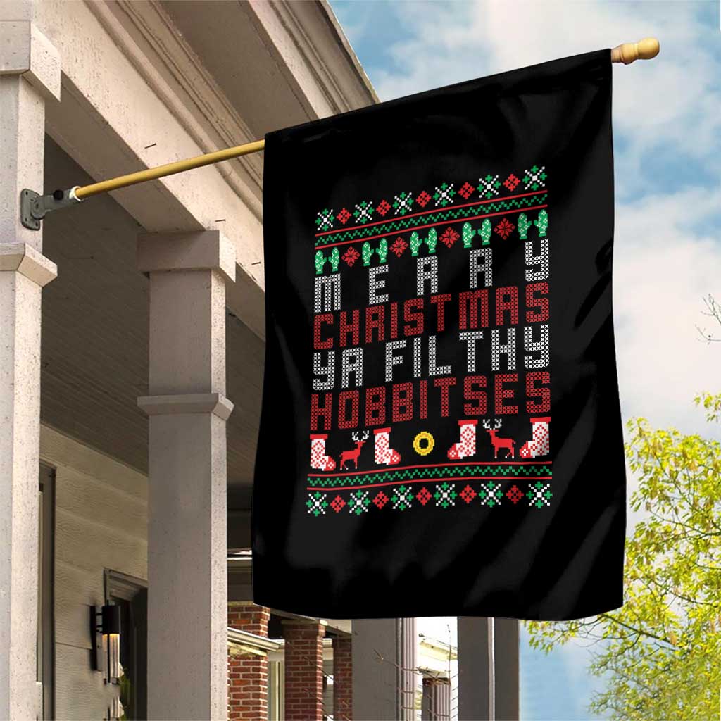 Merry Christmas Ya Filthy Animal Garden Flag Funny Fantasy Movie Meme LOL Ugly Xmas - Wonder Print Shop