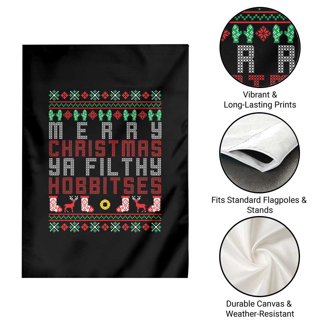 Merry Christmas Ya Filthy Animal Garden Flag Funny Fantasy Movie Meme LOL Ugly Xmas - Wonder Print Shop