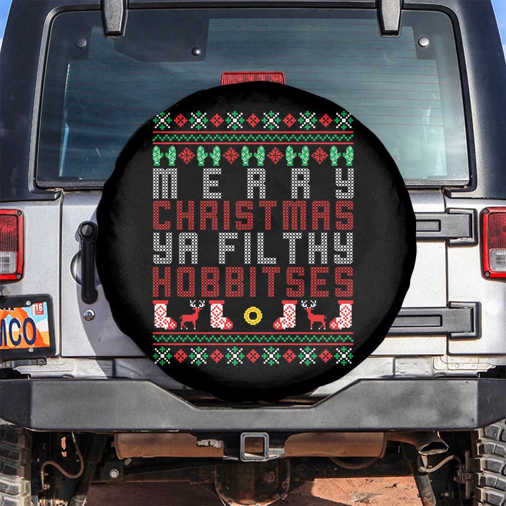 Merry Christmas Ya Filthy Animal Spare Tire Cover Funny Fantasy Movie Meme LOL Ugly Xmas - Wonder Print Shop