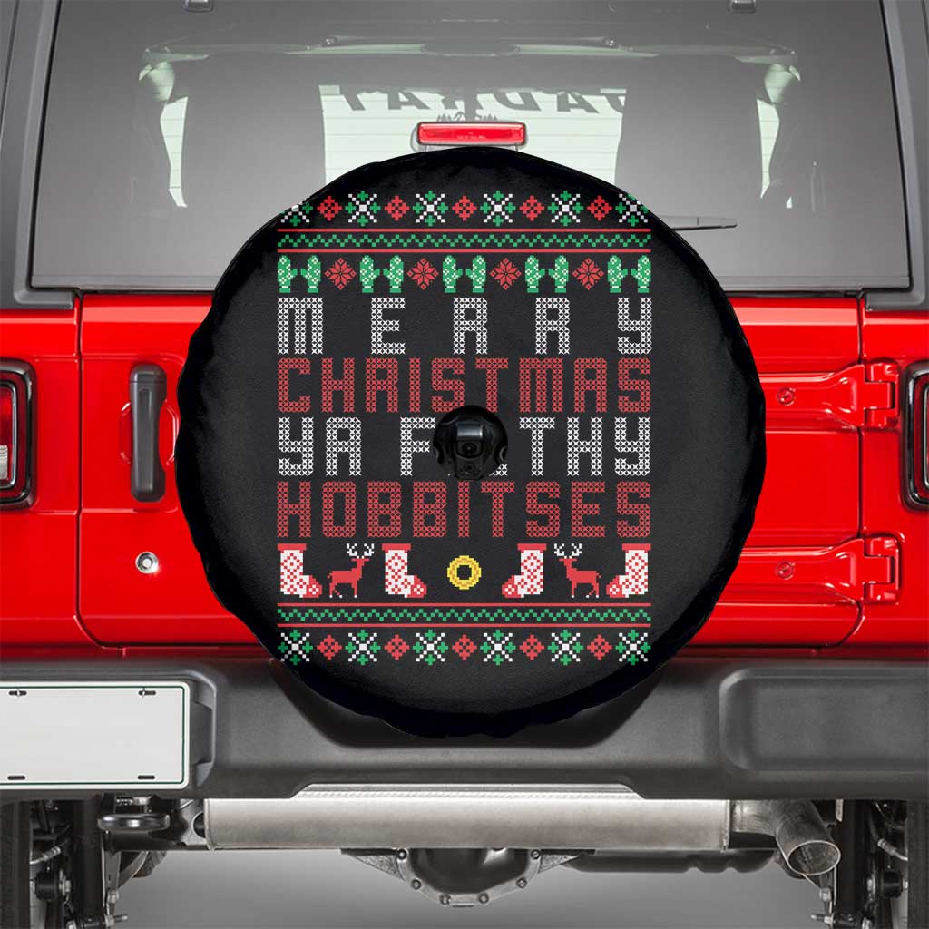 Merry Christmas Ya Filthy Animal Spare Tire Cover Funny Fantasy Movie Meme LOL Ugly Xmas - Wonder Print Shop