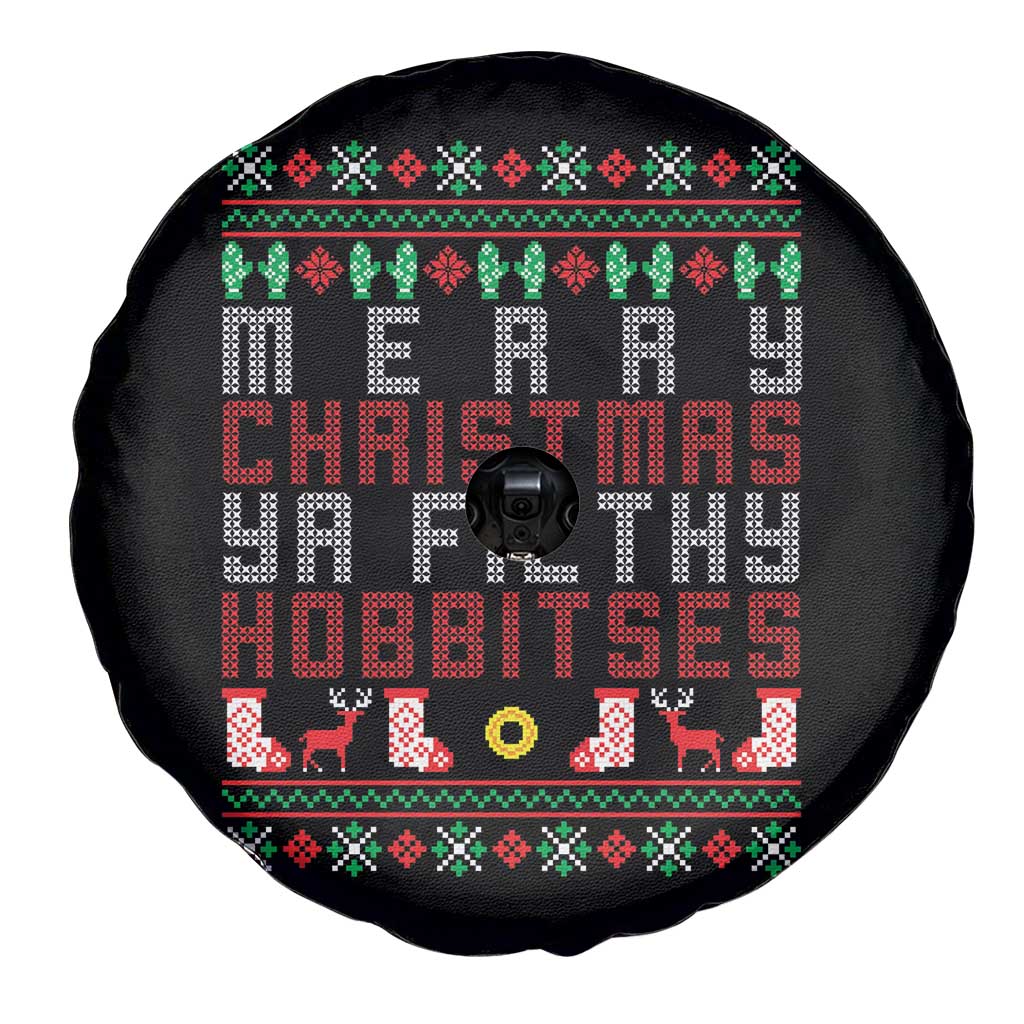 Merry Christmas Ya Filthy Animal Spare Tire Cover Funny Fantasy Movie Meme LOL Ugly Xmas - Wonder Print Shop
