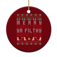 Merry Christmas Ya Filthy Animal Ceramic Ornament Funny Fantasy Movie Meme LOL Ugly Xmas - Wonder Print Shop