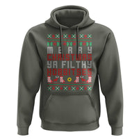 Merry Christmas Ya Filthy Animal Hoodie Funny Fantasy Movie Meme LOL Ugly Xmas - Wonder Print Shop