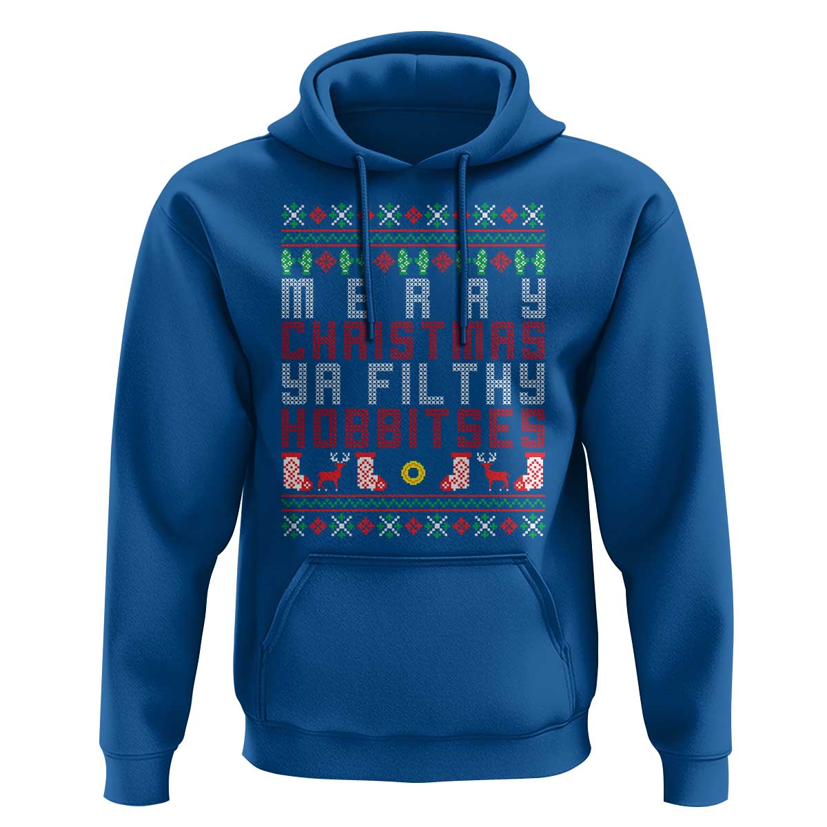 Merry Christmas Ya Filthy Animal Hoodie Funny Fantasy Movie Meme LOL Ugly Xmas - Wonder Print Shop