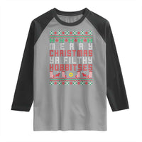 Merry Christmas Ya Filthy Animal Raglan Shirt Funny Fantasy Movie Meme LOL Ugly Xmas - Wonder Print Shop
