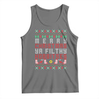 Merry Christmas Ya Filthy Animal Tank Top Funny Fantasy Movie Meme LOL Ugly Xmas - Wonder Print Shop