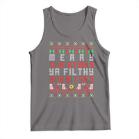 Merry Christmas Ya Filthy Animal Tank Top Funny Fantasy Movie Meme LOL Ugly Xmas - Wonder Print Shop