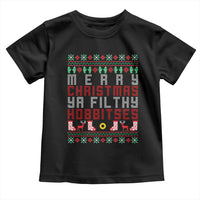 Merry Christmas Ya Filthy Animal Toddler T Shirt Funny Fantasy Movie Meme LOL Ugly Xmas - Wonder Print Shop