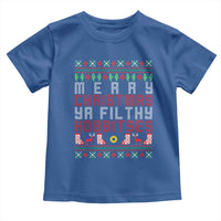 Merry Christmas Ya Filthy Animal Toddler T Shirt Funny Fantasy Movie Meme LOL Ugly Xmas - Wonder Print Shop