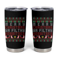 Merry Christmas Ya Filthy Animal Tumbler Cup Funny Fantasy Movie Meme LOL Ugly Xmas - Wonder Print Shop