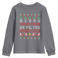 Merry Christmas Ya Filthy Animal Youth Sweatshirt Funny Fantasy Movie Meme LOL Ugly Xmas - Wonder Print Shop
