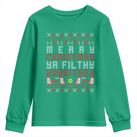 Merry Christmas Ya Filthy Animal Youth Sweatshirt Funny Fantasy Movie Meme LOL Ugly Xmas - Wonder Print Shop