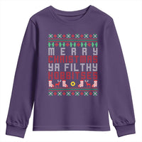 Merry Christmas Ya Filthy Animal Youth Sweatshirt Funny Fantasy Movie Meme LOL Ugly Xmas - Wonder Print Shop