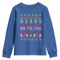 Merry Christmas Ya Filthy Animal Youth Sweatshirt Funny Fantasy Movie Meme LOL Ugly Xmas - Wonder Print Shop