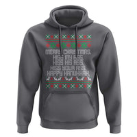 Merry Christmas Kiss My Ass Happy Hanukkah Hoodie - Wonder Print Shop