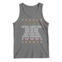 Merry Christmas Kiss My Ass Happy Hanukkah Tank Top - Wonder Print Shop