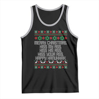 Merry Christmas Kiss My Ass Happy Hanukkah Tank Top - Wonder Print Shop
