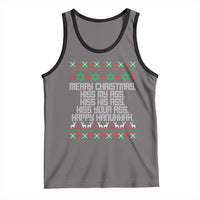 Merry Christmas Kiss My Ass Happy Hanukkah Tank Top - Wonder Print Shop