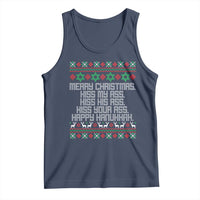 Merry Christmas Kiss My Ass Happy Hanukkah Tank Top - Wonder Print Shop