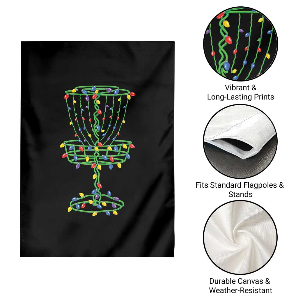 Christmas Disc Golf Basket Garden Flag Frisbee Golfer Xmas Gift - Wonder Print Shop