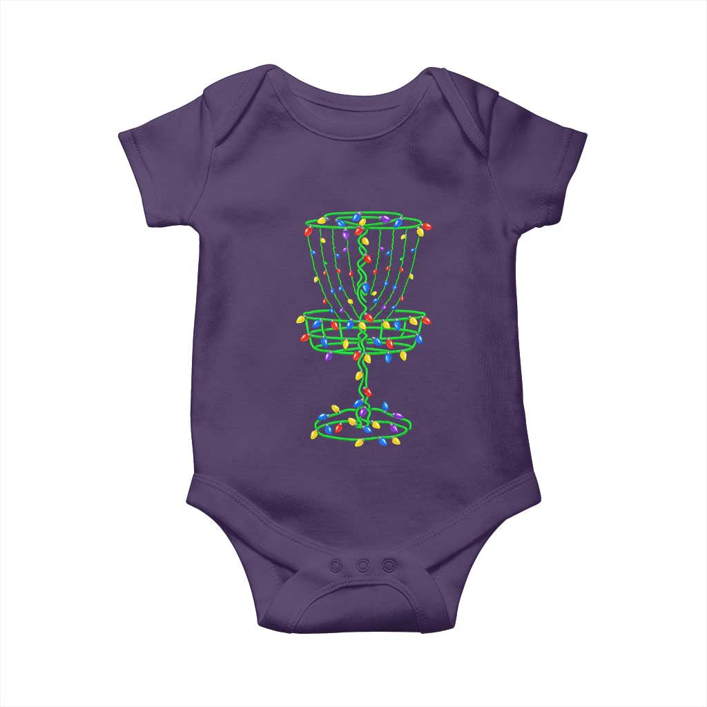 Christmas Disc Golf Basket Baby Onesie Frisbee Golfer Xmas Gift - Wonder Print Shop