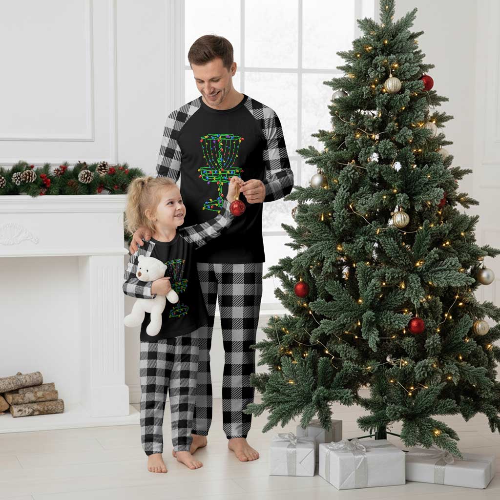 Christmas Disc Golf Basket Plaid Pajama Set Frisbee Golfer Xmas Gift - Wonder Print Shop