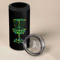 Christmas Disc Golf Basket 4 in 1 Can Cooler Tumbler Frisbee Golfer Xmas Gift - Wonder Print Shop