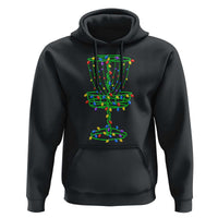 Christmas Disc Golf Basket Hoodie Frisbee Golfer Xmas Gift - Wonder Print Shop