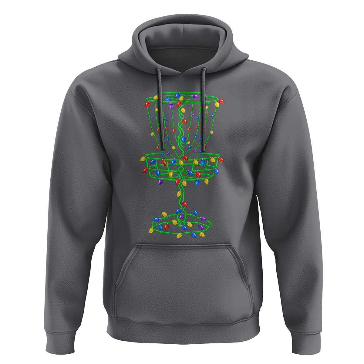 Christmas Disc Golf Basket Hoodie Frisbee Golfer Xmas Gift - Wonder Print Shop