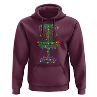 Christmas Disc Golf Basket Hoodie Frisbee Golfer Xmas Gift - Wonder Print Shop