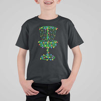 Christmas Disc Golf Basket T Shirt For Kid Frisbee Golfer Xmas Gift - Wonder Print Shop