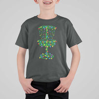 Christmas Disc Golf Basket T Shirt For Kid Frisbee Golfer Xmas Gift - Wonder Print Shop