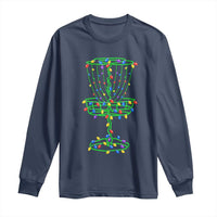 Christmas Disc Golf Basket Long Sleeve Shirt Frisbee Golfer Xmas Gift - Wonder Print Shop