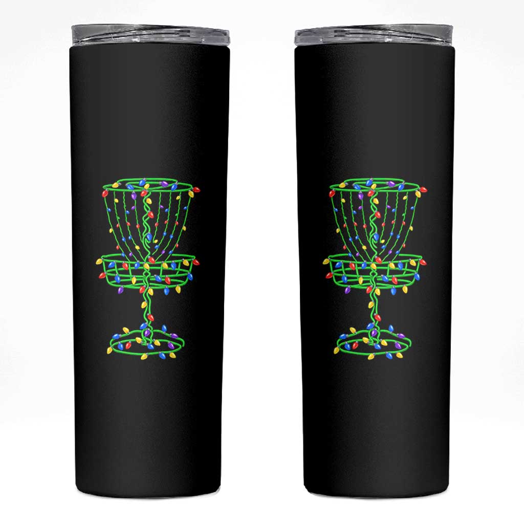 Christmas Disc Golf Basket Skinny Tumbler Frisbee Golfer Xmas Gift - Wonder Print Shop