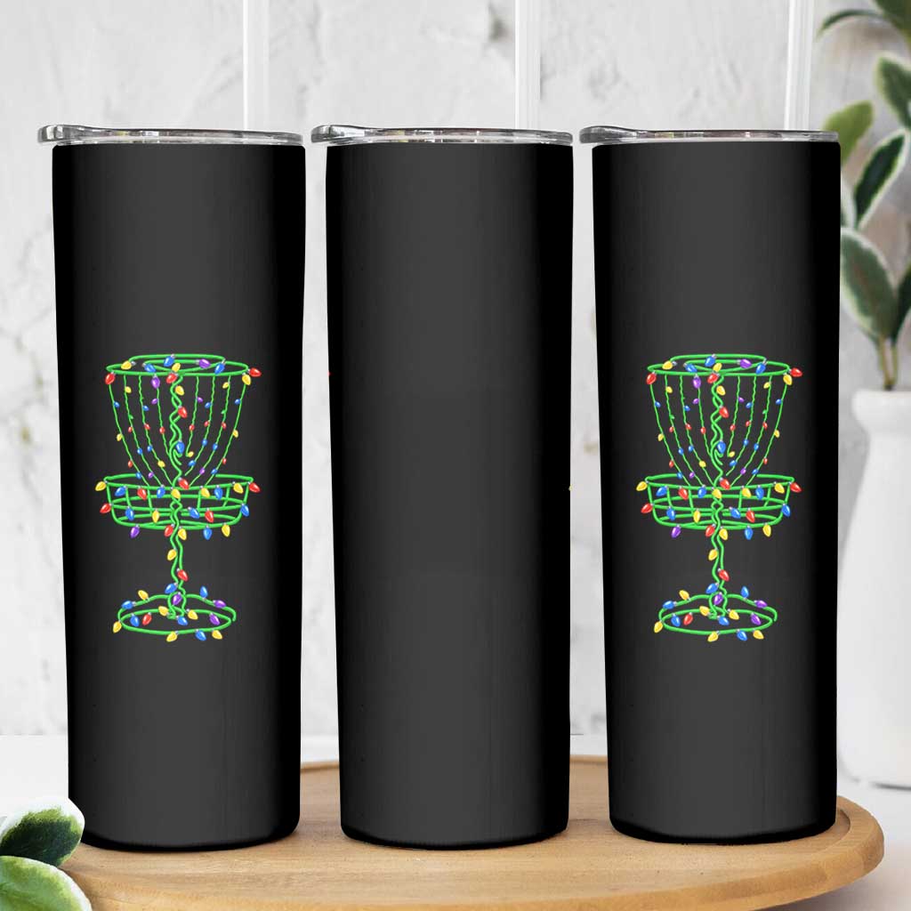 Christmas Disc Golf Basket Skinny Tumbler Frisbee Golfer Xmas Gift - Wonder Print Shop