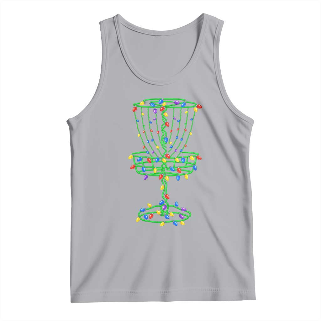 Christmas Disc Golf Basket Tank Top Frisbee Golfer Xmas Gift - Wonder Print Shop