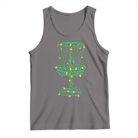 Christmas Disc Golf Basket Tank Top Frisbee Golfer Xmas Gift - Wonder Print Shop