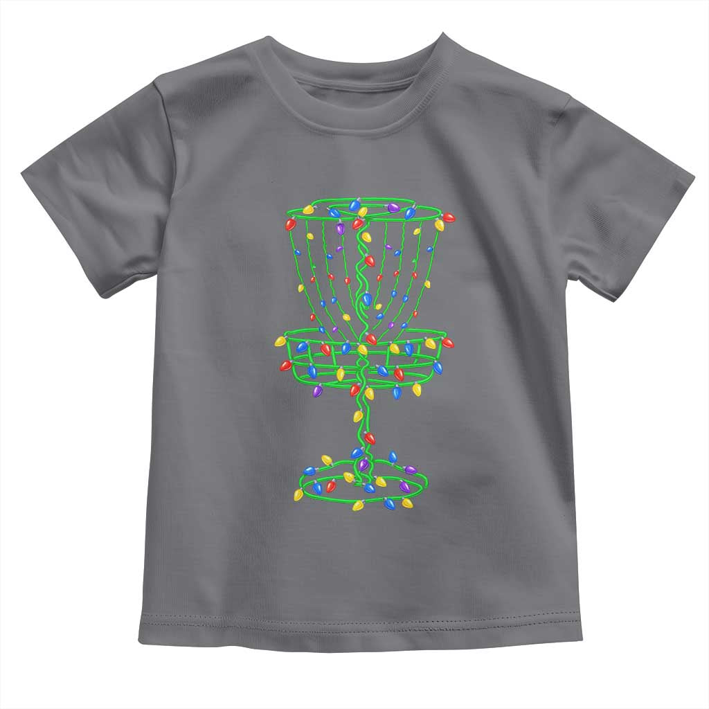 Christmas Disc Golf Basket Toddler T Shirt Frisbee Golfer Xmas Gift - Wonder Print Shop