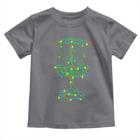 Christmas Disc Golf Basket Toddler T Shirt Frisbee Golfer Xmas Gift - Wonder Print Shop