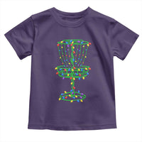 Christmas Disc Golf Basket Toddler T Shirt Frisbee Golfer Xmas Gift - Wonder Print Shop