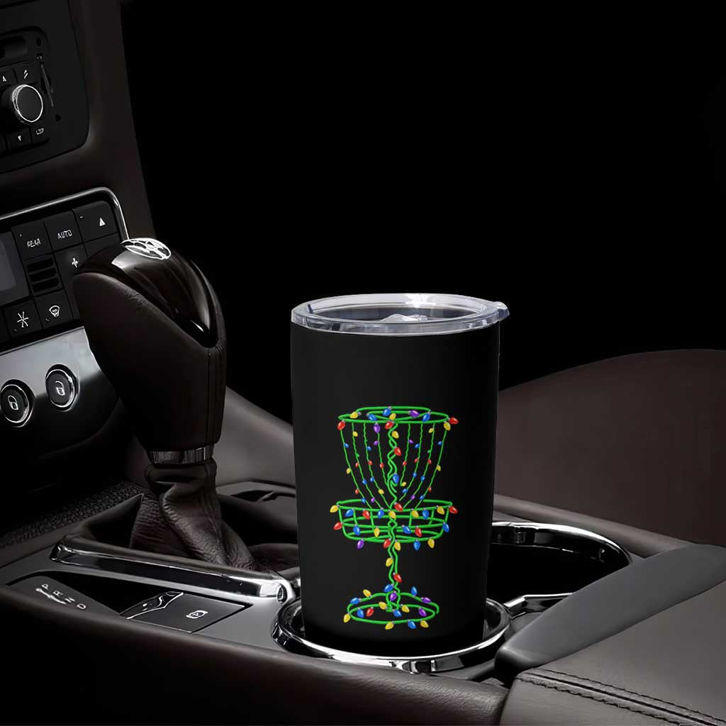 Christmas Disc Golf Basket Tumbler Cup Frisbee Golfer Xmas Gift - Wonder Print Shop