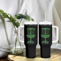 Christmas Disc Golf Basket Tumbler With Handle Frisbee Golfer Xmas Gift - Wonder Print Shop