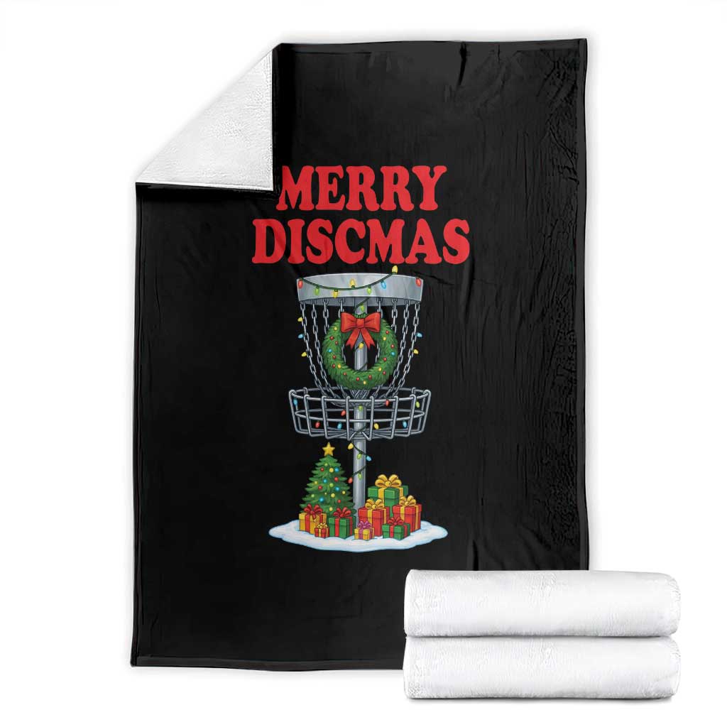 Christmas Disc Golf Throw Blanket Merry Discmas Golfers Frisbee Golfer Xmas Gift - Wonder Print Shop