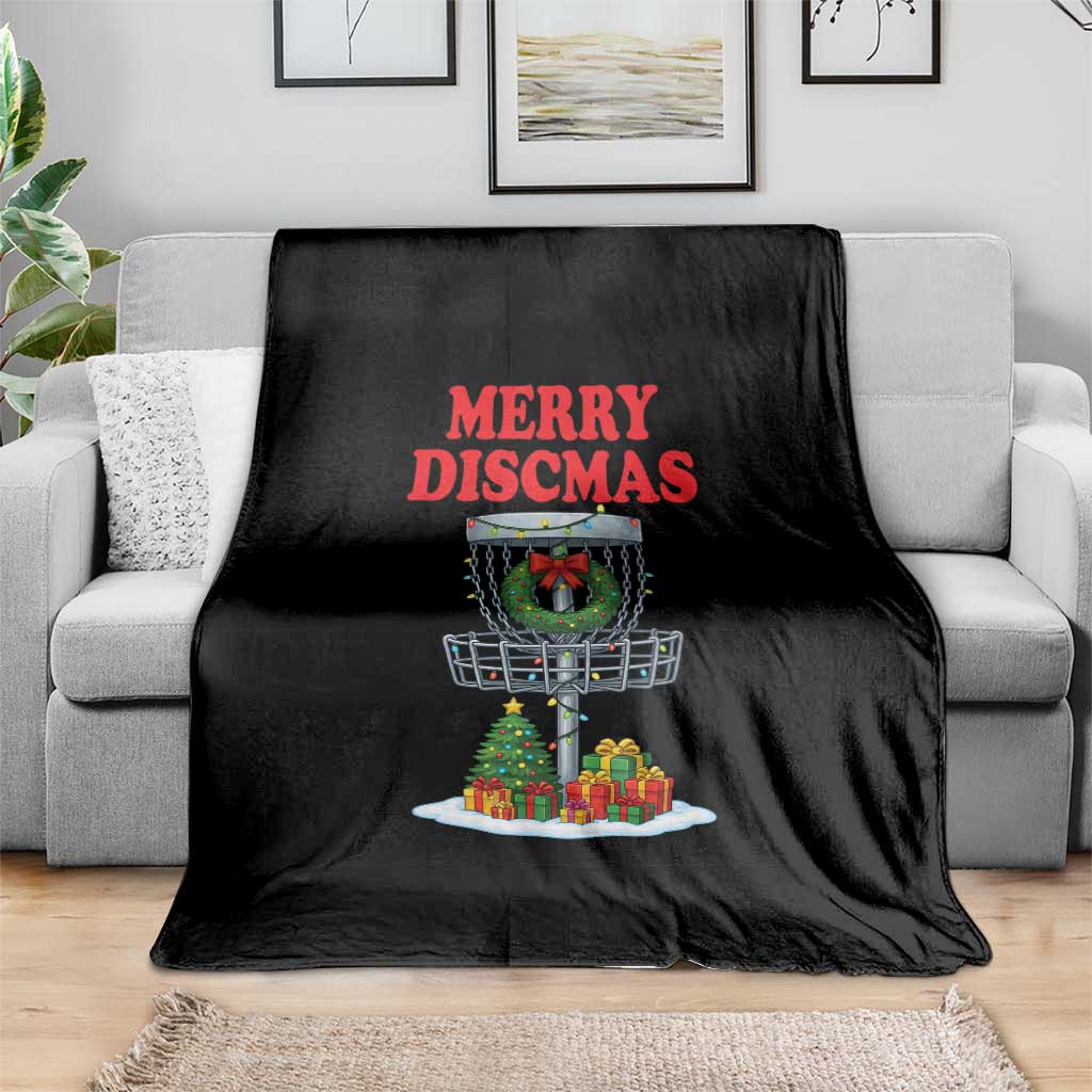 Christmas Disc Golf Throw Blanket Merry Discmas Golfers Frisbee Golfer Xmas Gift - Wonder Print Shop