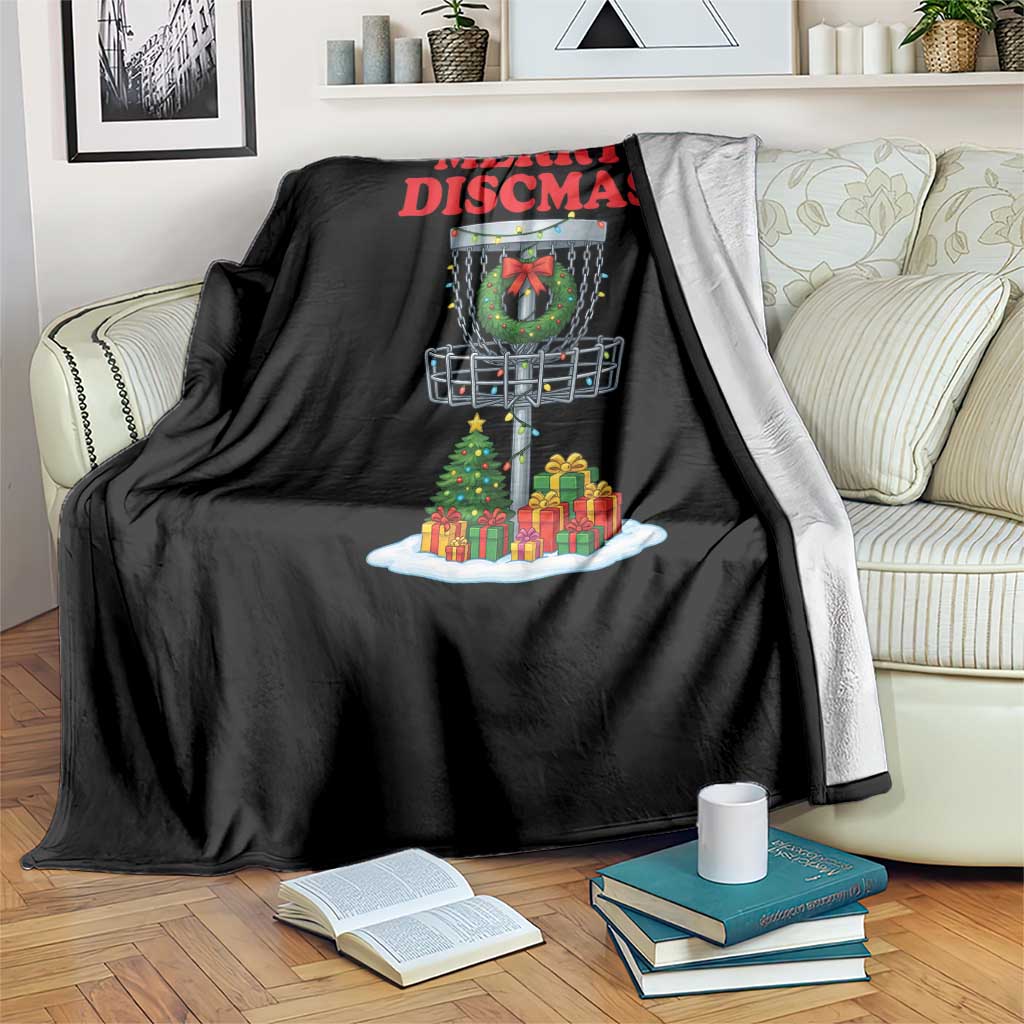 Christmas Disc Golf Throw Blanket Merry Discmas Golfers Frisbee Golfer Xmas Gift - Wonder Print Shop