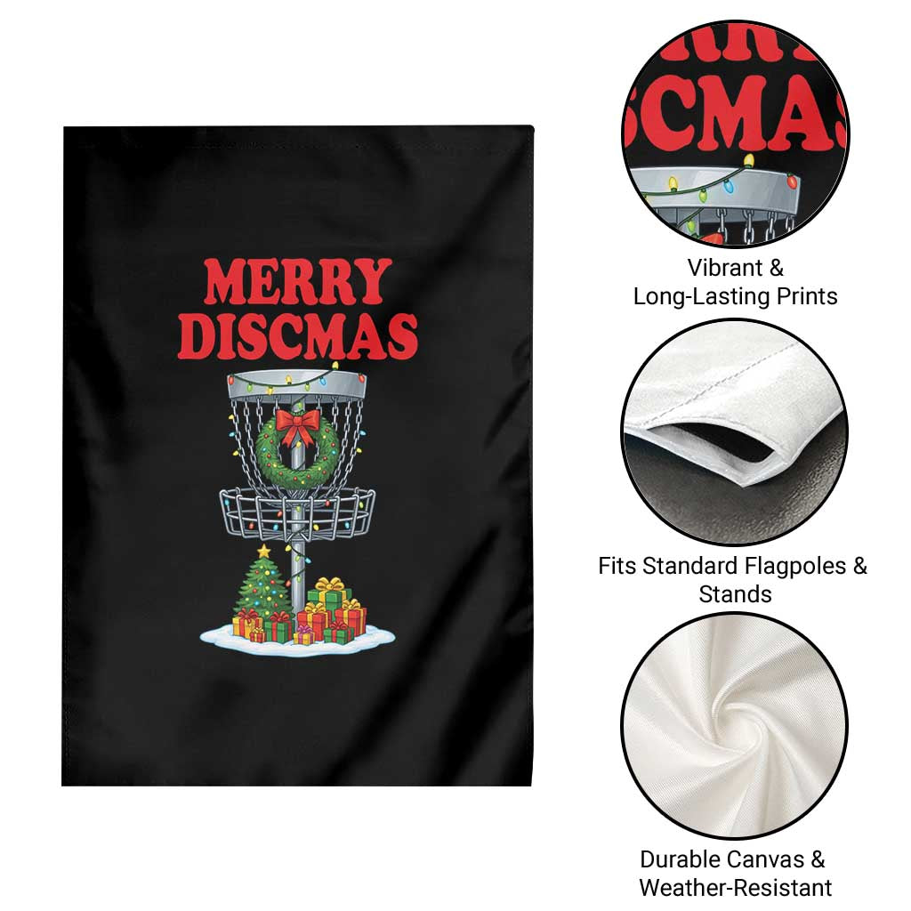 Christmas Disc Golf Garden Flag Merry Discmas Golfers Frisbee Golfer Xmas Gift - Wonder Print Shop